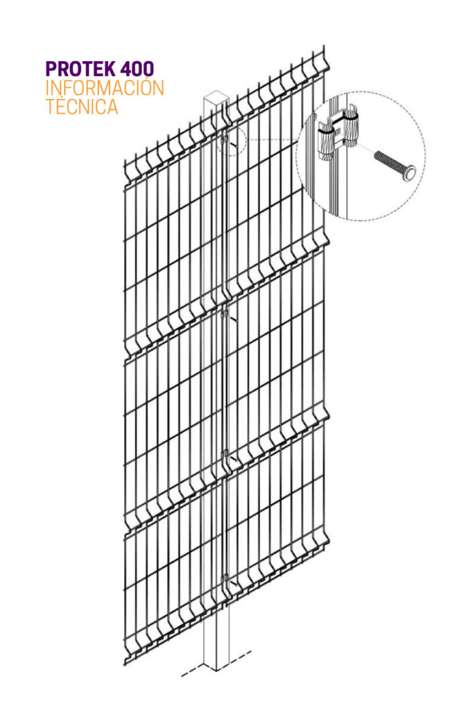 PROTEK 400: de Malla Perimetral Electrosoldada | Fortalez